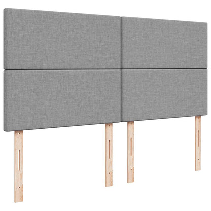 Giroletto a Molle con Materasso Grigio Chiaro180x200 cm Tessuto - homemem39