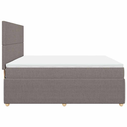 Giroletto a Molle con Materasso Tortora 180x200 cm in Tessuto | homemem39