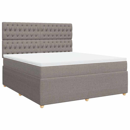 Giroletto a Molle con Materasso Tortora 180x200 cm in Tessuto | homemem39