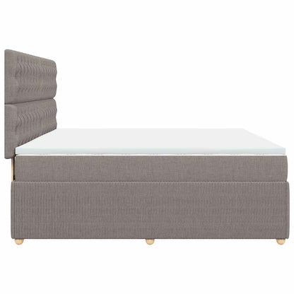 Giroletto a Molle con Materasso Tortora 180x200 cm in Tessuto | homemem39