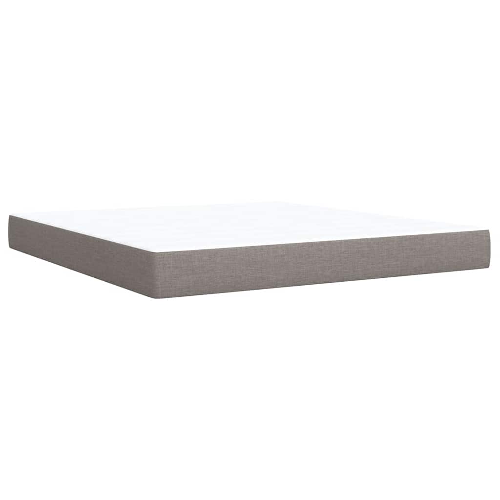 Giroletto a Molle con Materasso Tortora 180x200 cm in Tessuto | homemem39