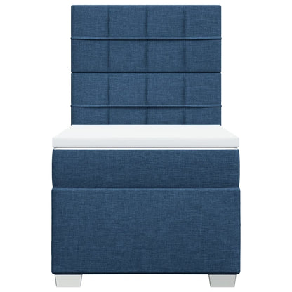 Giroletto a Molle con Materasso Blu 80x200 cm inTessuto