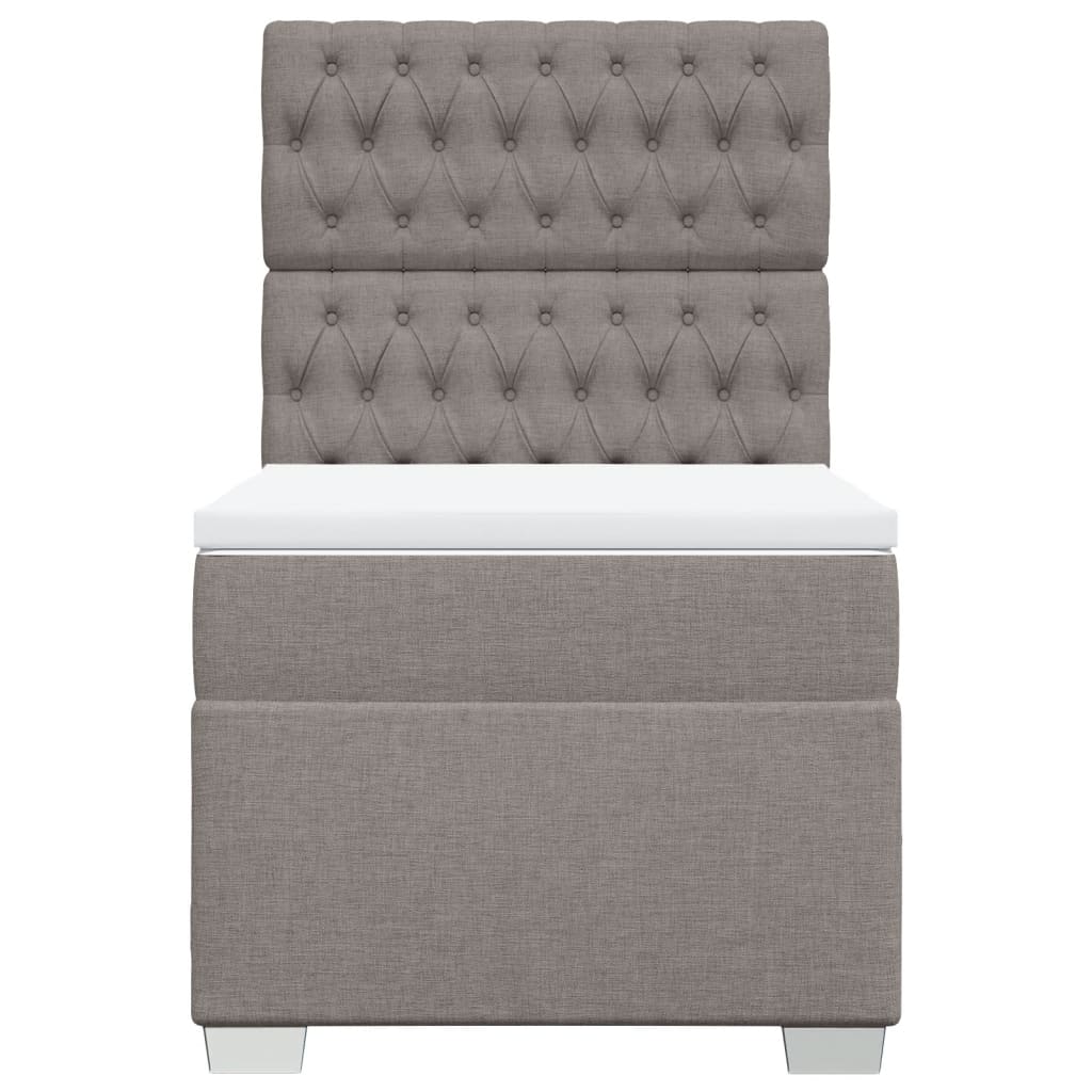 Giroletto a Molle con Materasso Tortora 80x200 cm inTessuto | homemem39