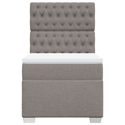 Giroletto a Molle con Materasso Tortora 80x200 cm inTessuto | homemem39