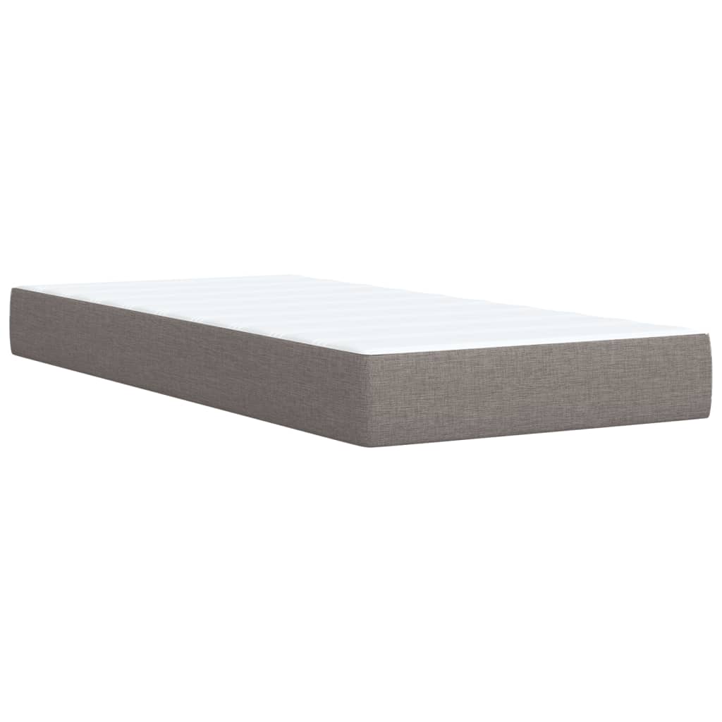 Giroletto a Molle con Materasso Tortora 80x200 cm inTessuto | homemem39
