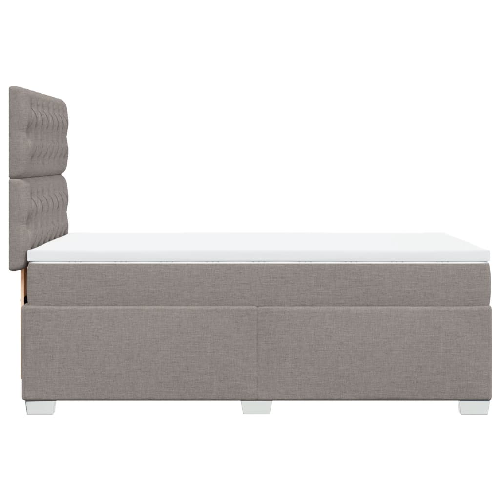 Giroletto a Molle con Materasso Tortora 80x200 cm inTessuto | homemem39