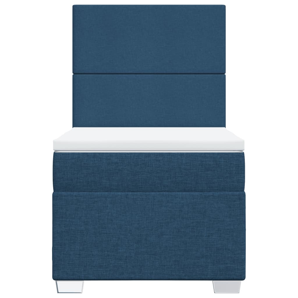 Giroletto a Molle con Materasso Blu 90x200 cm inTessuto | homemem39