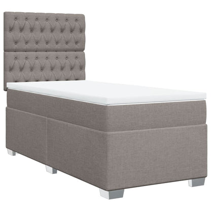 Giroletto a Molle con Materasso Tortora 90x200 cm inTessuto | homemem39