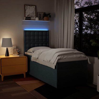 Giroletto a Molle con Materasso Blu 90x200 cm inTessuto | homemem39