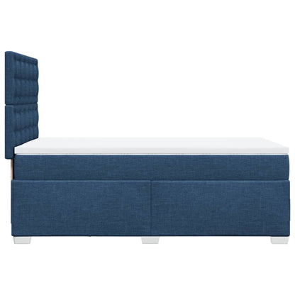 Giroletto a Molle con Materasso Blu 90x200 cm inTessuto | homemem39