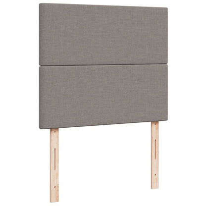 Giroletto a Molle con Materasso Tortora 120x190 cm in Tessuto