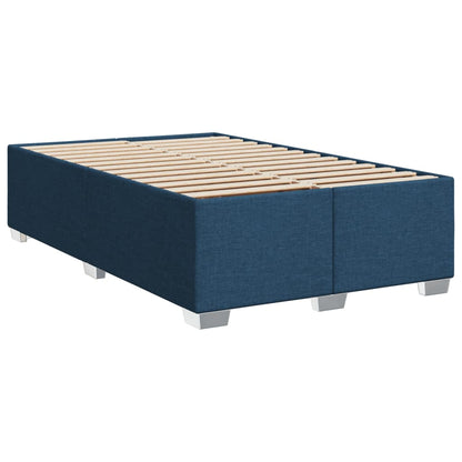 Giroletto a Molle con Materasso Blu 120x190 cm in Tessuto