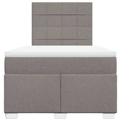 Giroletto a Molle con Materasso Tortora 120x190 cm in Tessuto
