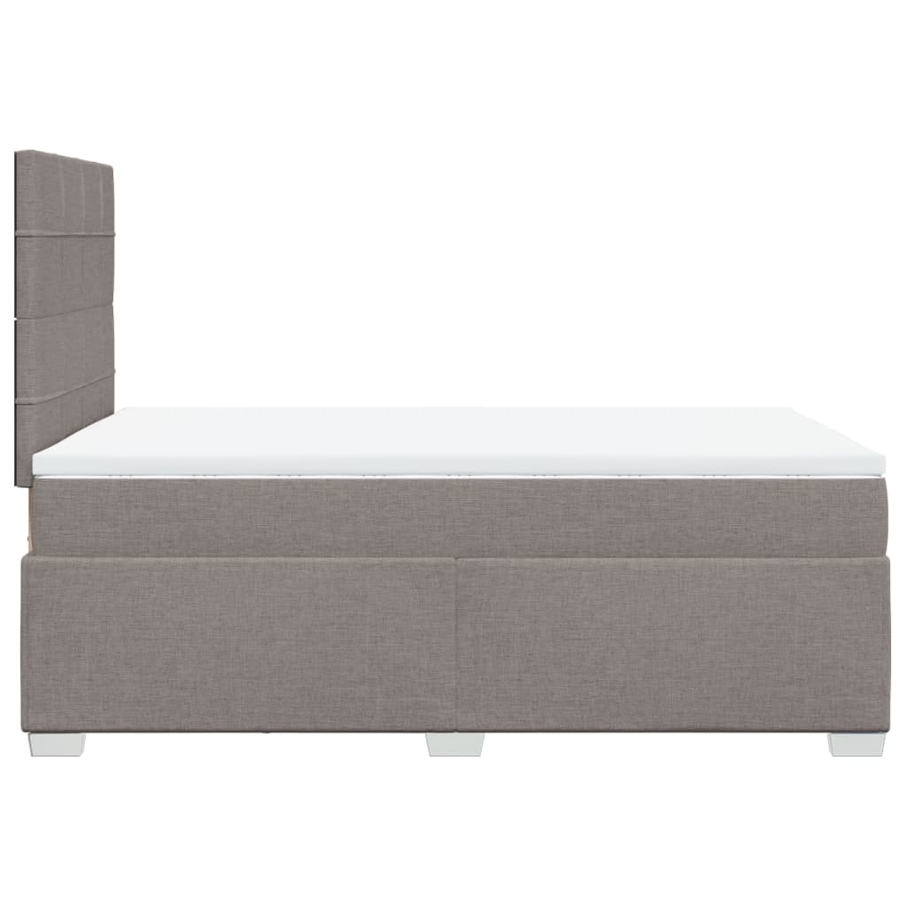 Giroletto a Molle con Materasso Tortora 120x190 cm in Tessuto | homemem39