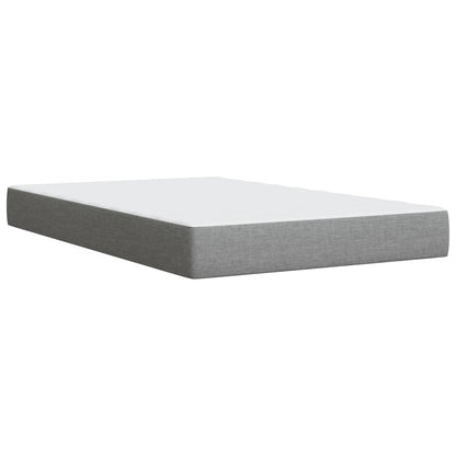 Giroletto a Molle con Materasso Grigio Chiaro 120x190cm Tessuto | homemem39
