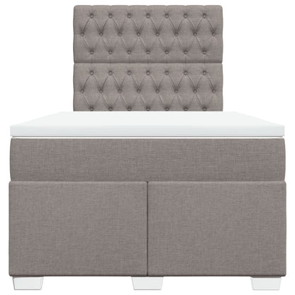 Giroletto a Molle con Materasso Tortora 120x190 cm in Tessuto | homemem39