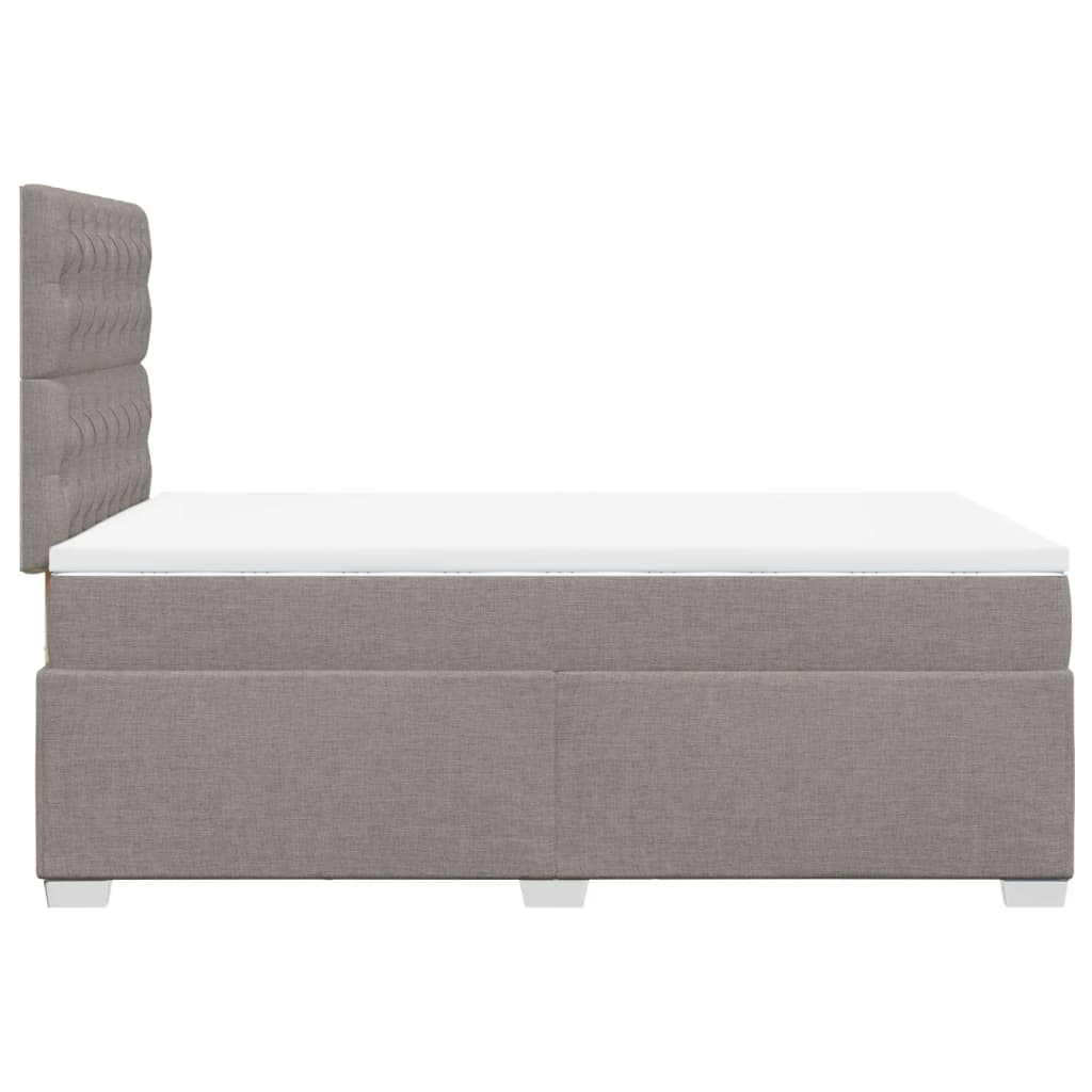 Giroletto a Molle con Materasso Tortora 120x190 cm in Tessuto | homemem39