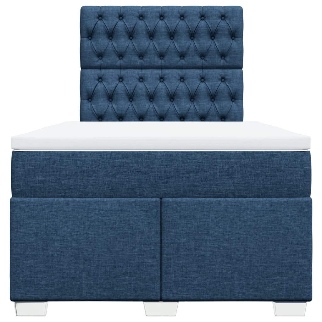 Giroletto a Molle con Materasso Blu 120x190 cm in Tessuto | homemem39