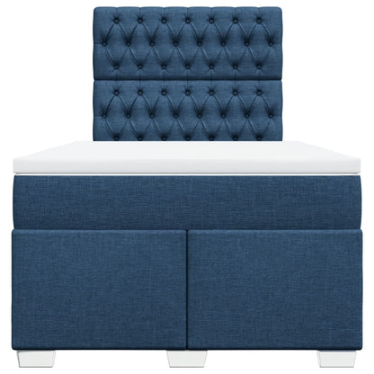 Giroletto a Molle con Materasso Blu 120x190 cm in Tessuto | homemem39