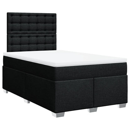 Giroletto a Molle con Materasso Nero 120x190 cm in Tessuto | homemem39