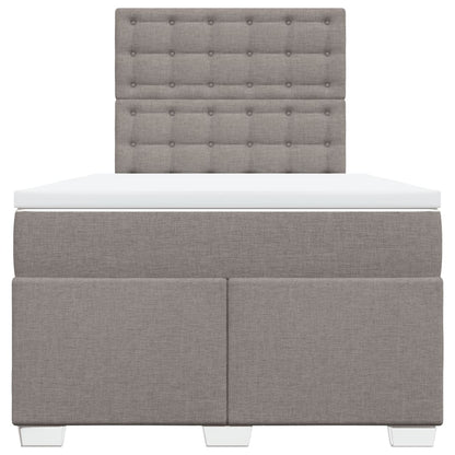 Giroletto a Molle con Materasso Tortora 120x190 cm in Tessuto