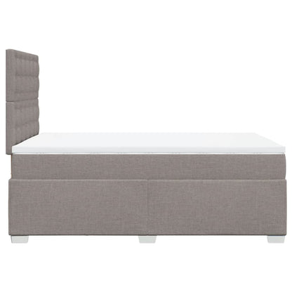 Giroletto a Molle con Materasso Tortora 120x190 cm in Tessuto | homemem39