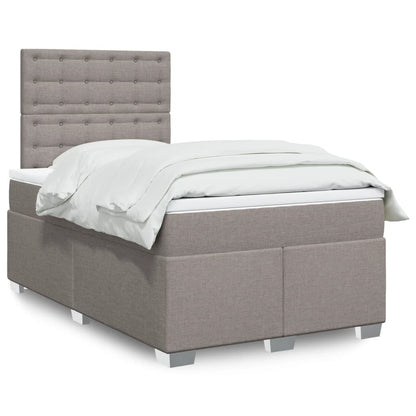 Giroletto a Molle con Materasso Tortora 120x190 cm in Tessuto | homemem39