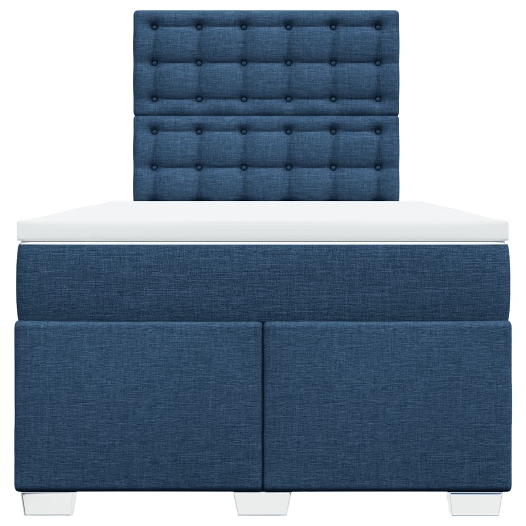 Giroletto a Molle con Materasso Blu 120x190 cm in Tessuto | homemem39