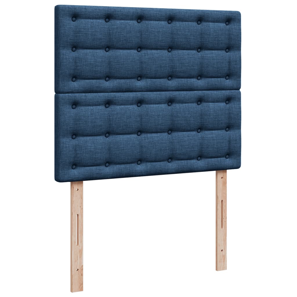 Giroletto a Molle con Materasso Blu 120x190 cm in Tessuto | homemem39