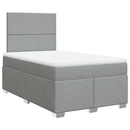 Giroletto a Molle con Materasso Grigio Chiaro 120x200cm Tessuto | homemem39