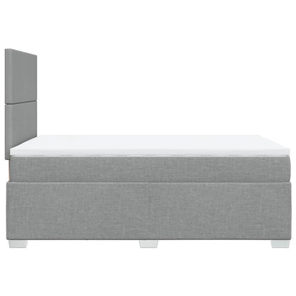 Giroletto a Molle con Materasso Grigio Chiaro 120x200cm Tessuto | homemem39