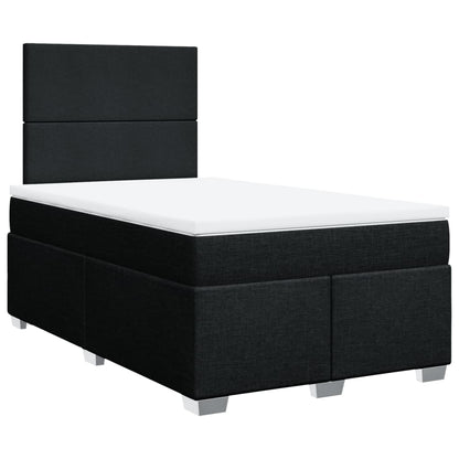 Giroletto a Molle con Materasso Nero 120x200 cm in Tessuto | homemem39