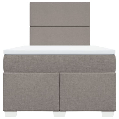 Giroletto a Molle con Materasso Tortora 120x200 cm in Tessuto