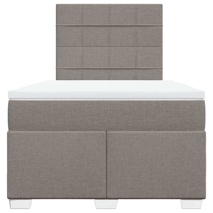 Giroletto a Molle con Materasso Tortora 120x200 cm in Tessuto | homemem39