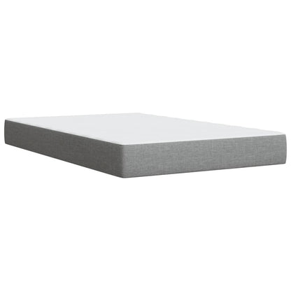 Giroletto a Molle con Materasso Grigio Chiaro 120x200cm Tessuto | homemem39