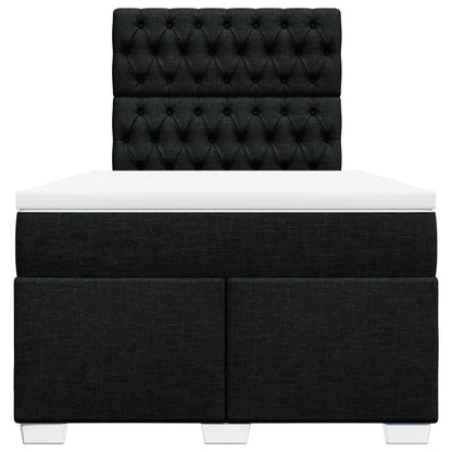 Giroletto a Molle con Materasso Nero 120x200 cm in Tessuto | homemem39