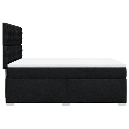 Giroletto a Molle con Materasso Nero 140x190 cm in Tessuto | homemem39