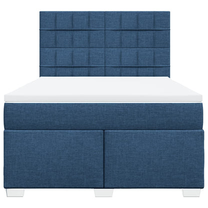Giroletto a Molle con Materasso Blu 140x200 cm in Tessuto | homemem39
