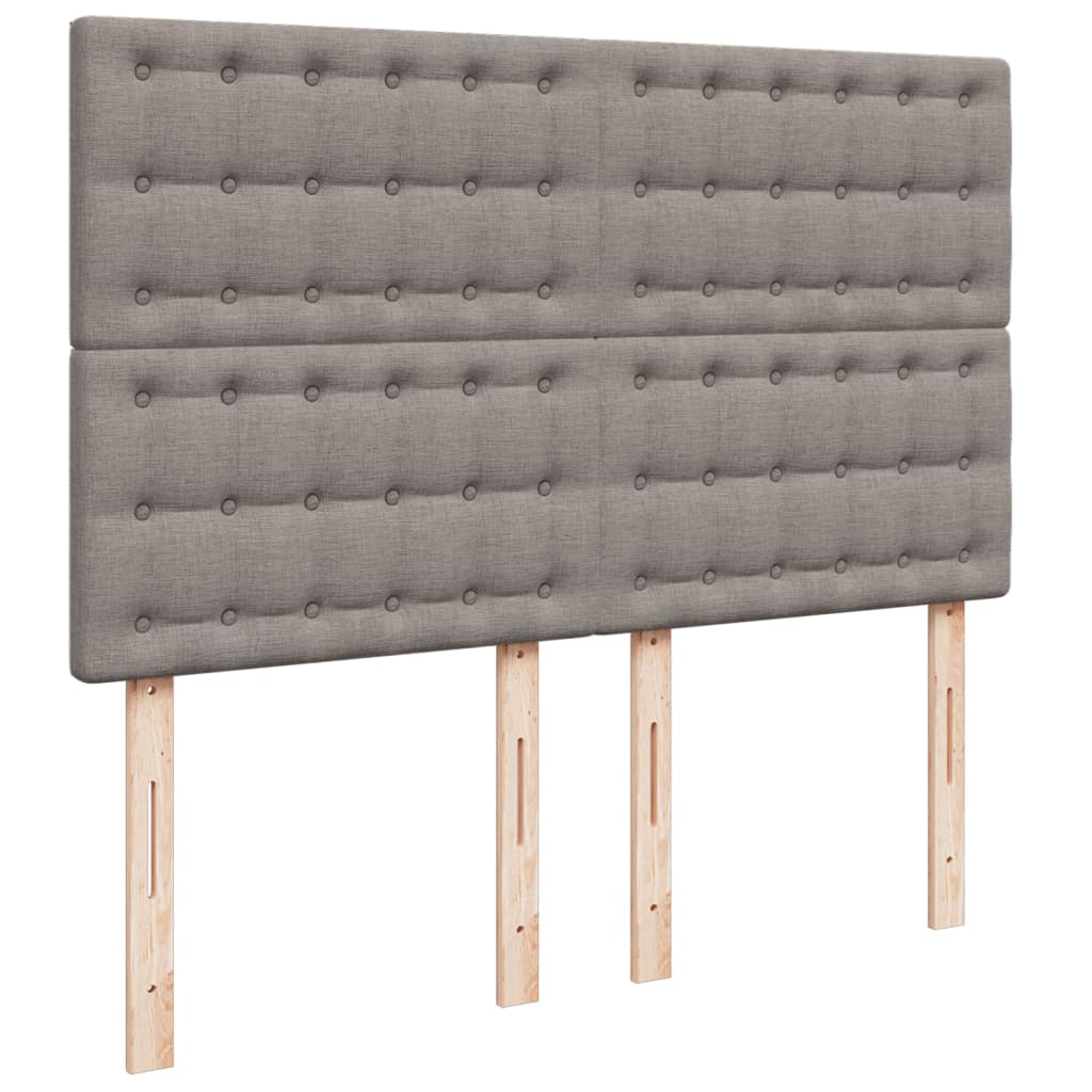Giroletto a Molle con Materasso Tortora 140x200 cm in Tessuto | homemem39