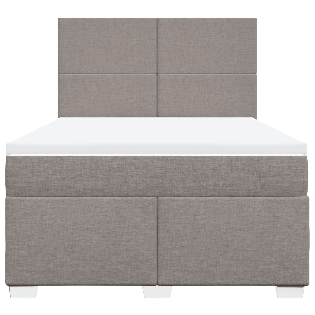 Giroletto a Molle con Materasso Tortora 160x200 cm in Tessuto | homemem39