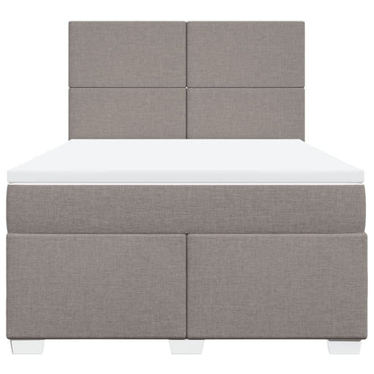 Giroletto a Molle con Materasso Tortora 160x200 cm in Tessuto | homemem39