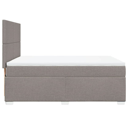 Giroletto a Molle con Materasso Tortora 160x200 cm in Tessuto | homemem39