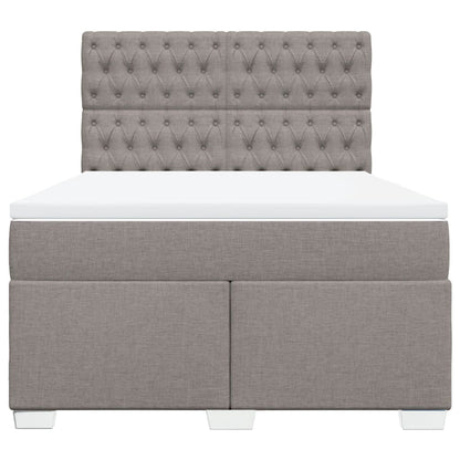 Giroletto a Molle con Materasso Tortora 160x200 cm in Tessuto | homemem39