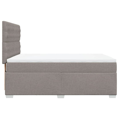 Giroletto a Molle con Materasso Tortora 160x200 cm in Tessuto | homemem39