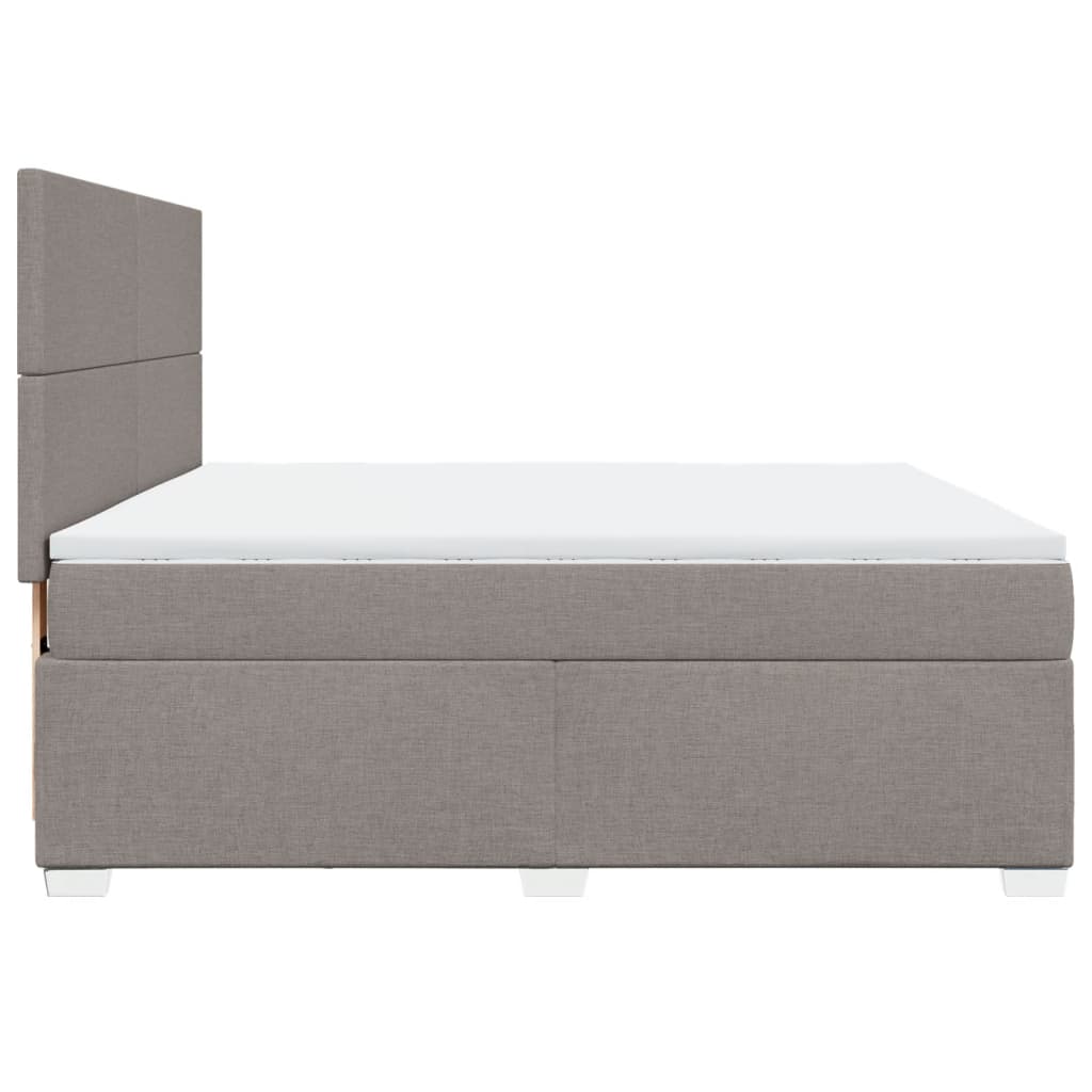 Giroletto a Molle con Materasso Tortora 180x200 cm in Tessuto | homemem39