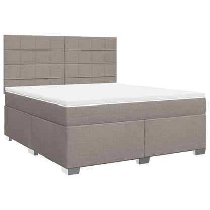 Giroletto a Molle con Materasso Tortora 180x200 cm in Tessuto | homemem39
