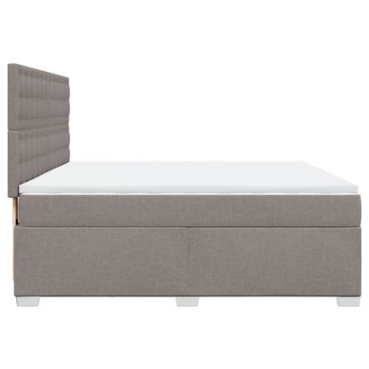 Giroletto a Molle con Materasso Tortora 180x200 cm in Tessuto