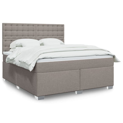 Giroletto a Molle con Materasso Tortora 180x200 cm in Tessuto | homemem39