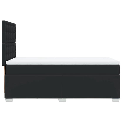 Giroletto a Molle con Materasso Nero 80x200 cm in Similpelle - homemem39