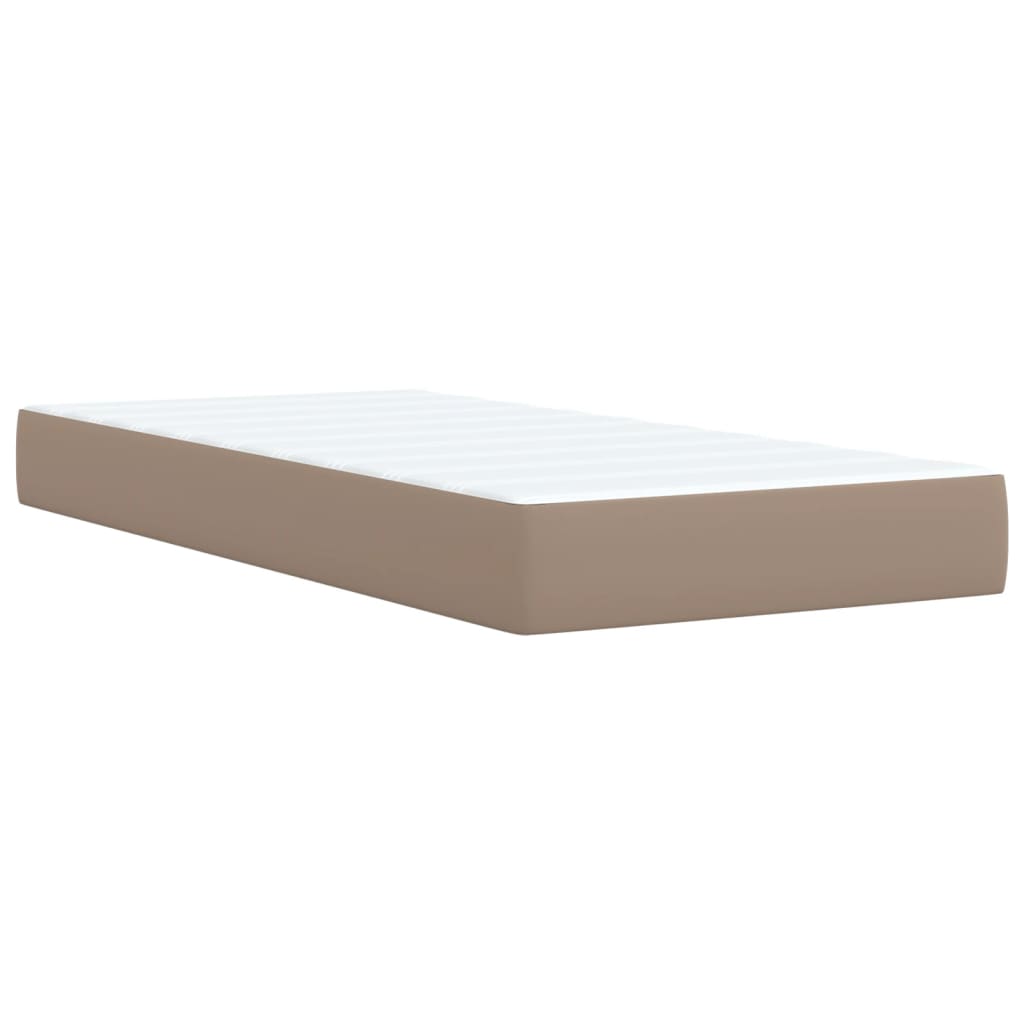 Giroletto a Molle con Materasso Cappuccino 90x190 cm Similpelle